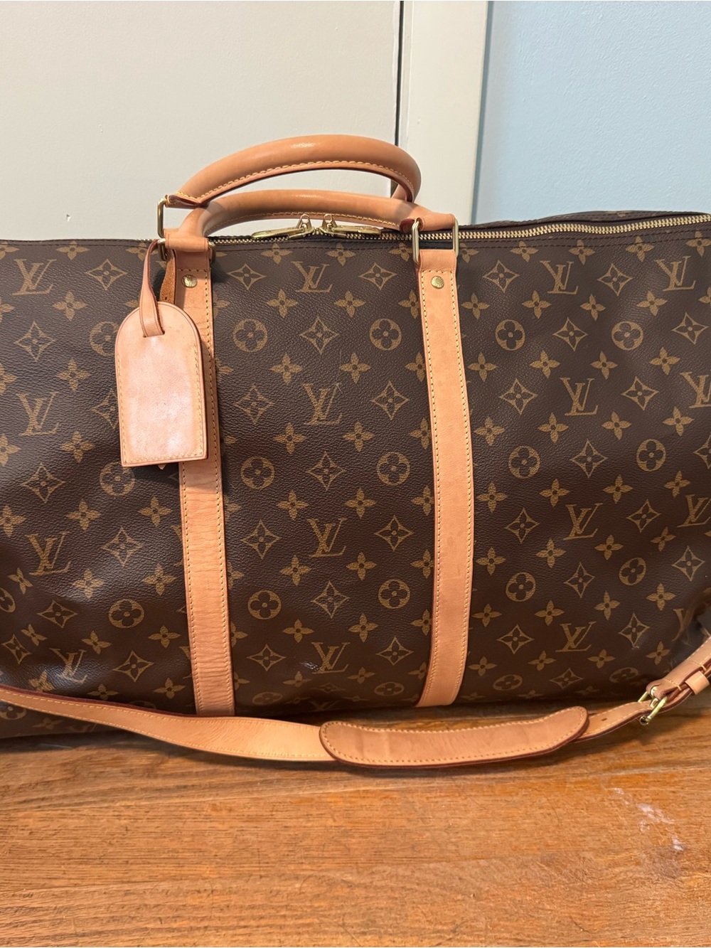 Louis Vuitton Keepall Bandouliere 60 Monogram Duffel